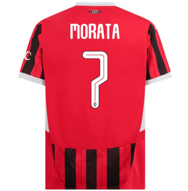 (image for) MORATA #7 AC Milan Home Jersey 2024/25 - UCL Font